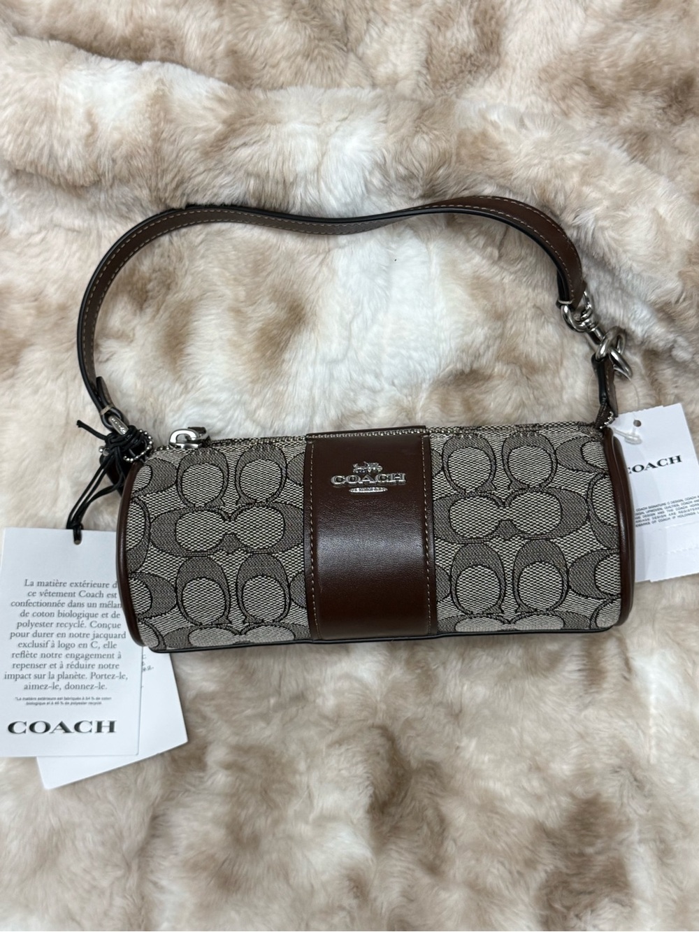 NWT Coach Nolita Barrel Bag In Signature Jacquard